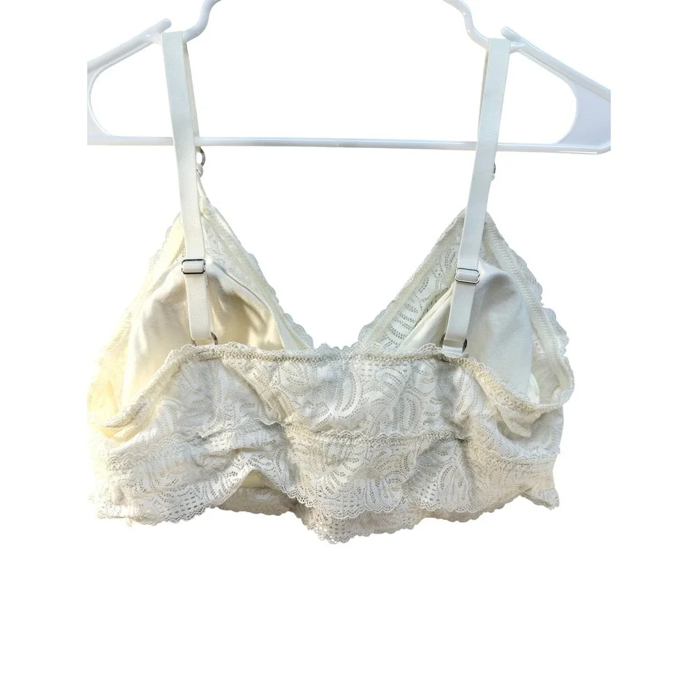 Aerie‎ Lace Bralette Women's Size XXL Cream Wireless Intimates Lounge
